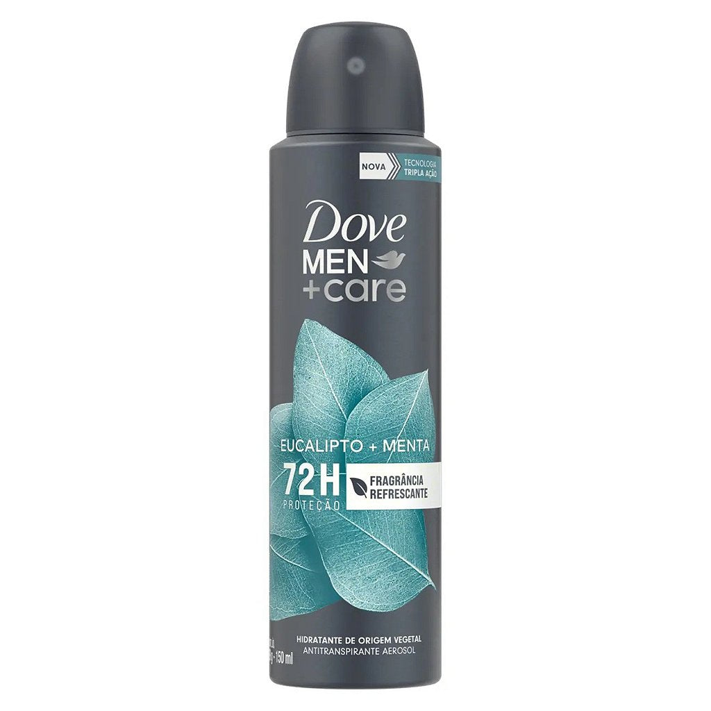 Desodorante Aerosol Eucalipto e Menta Dove Men Care 150ml - Shopmano