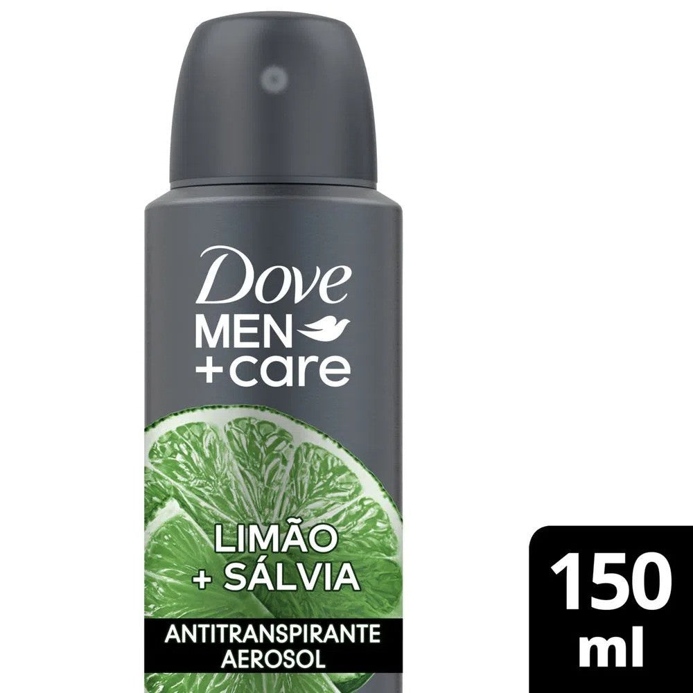 Desodorante Aerosol Limão e Sálvia 72h Dove Men Care 150ml - Shopmano