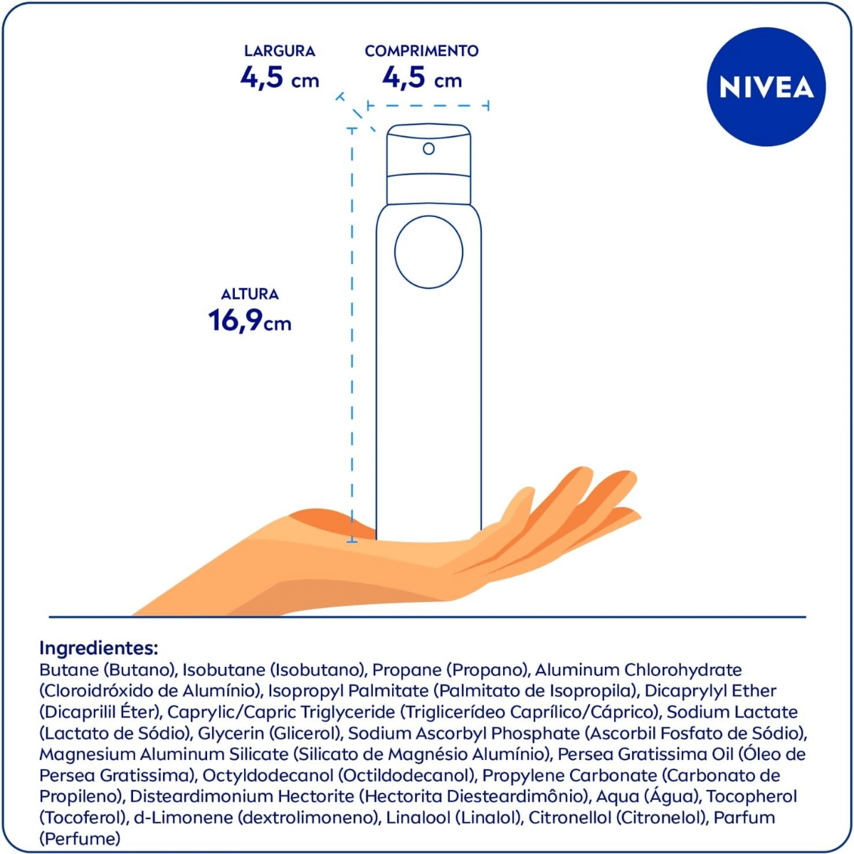 Desodorante Aerosol Nivea Men Clinical Derma Protect 96h 150ml - Shopmano