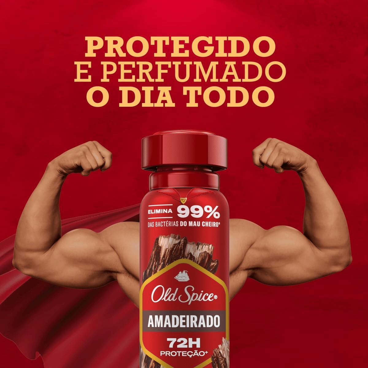 Desodorante Aerosol Old Spice Amadeirado Masculino 72h 150ml - Shopmano