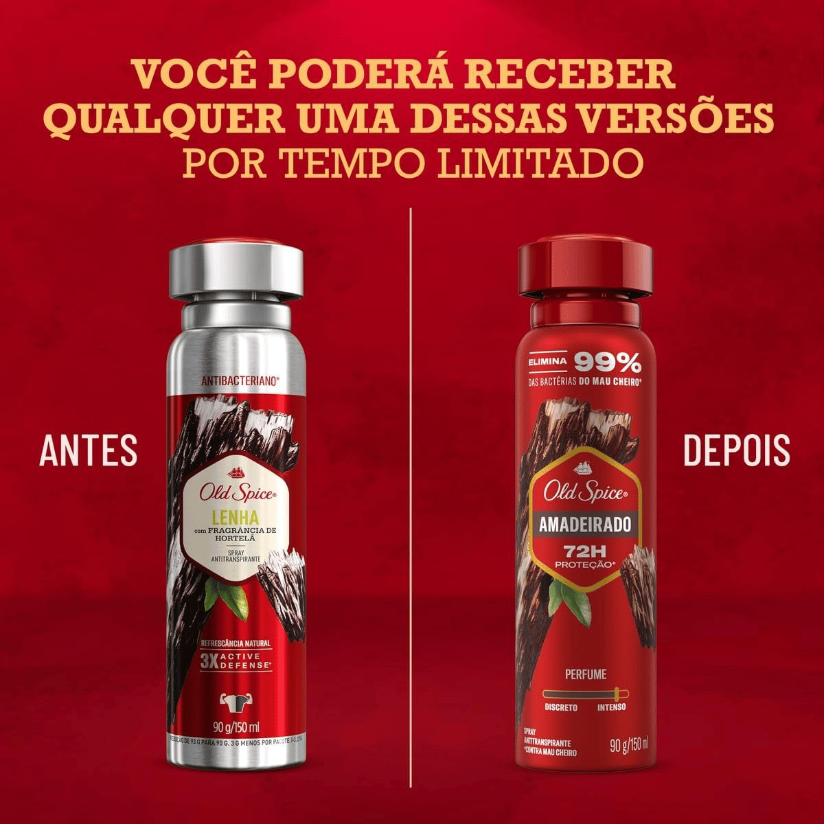 Desodorante Aerosol Old Spice Amadeirado Masculino 72h 150ml - Shopmano