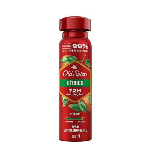 Desodorante Aerosol Old Spice Cítrico Masculino 72h 150ml - Shopmano
