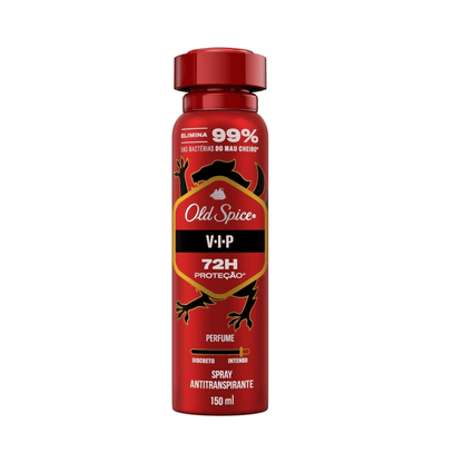 Desodorante Aerosol Spray Old Spice Vip Masculino 72h 150ml - Shopmano