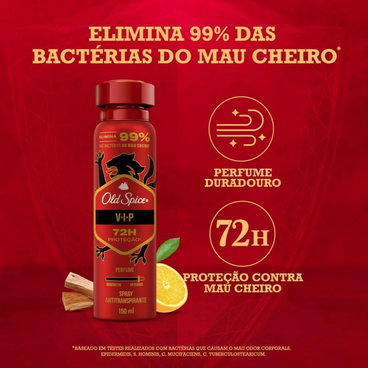 Desodorante Aerosol Spray Old Spice Vip Masculino 72h 150ml - Shopmano