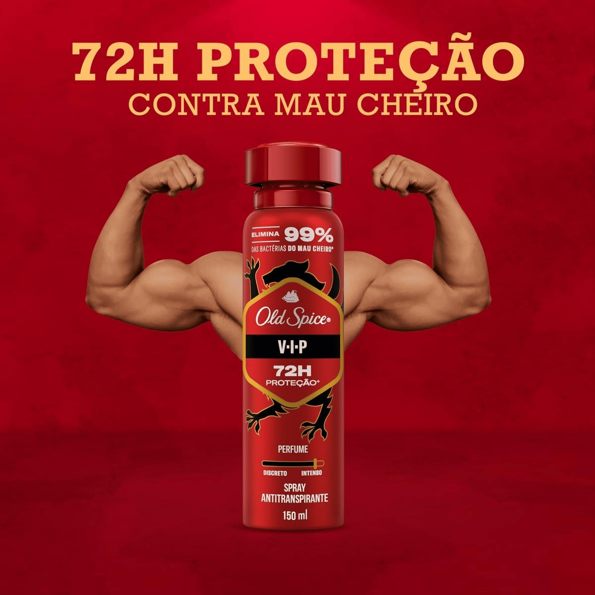 Desodorante Aerosol Spray Old Spice Vip Masculino 72h 150ml - Shopmano