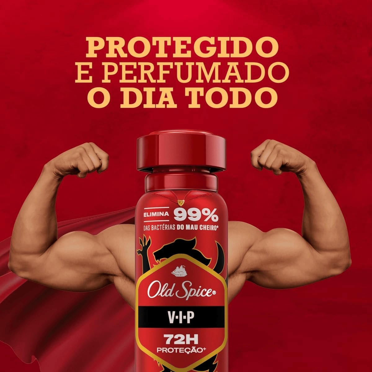 Desodorante Aerosol Spray Old Spice Vip Masculino 72h 150ml - Shopmano