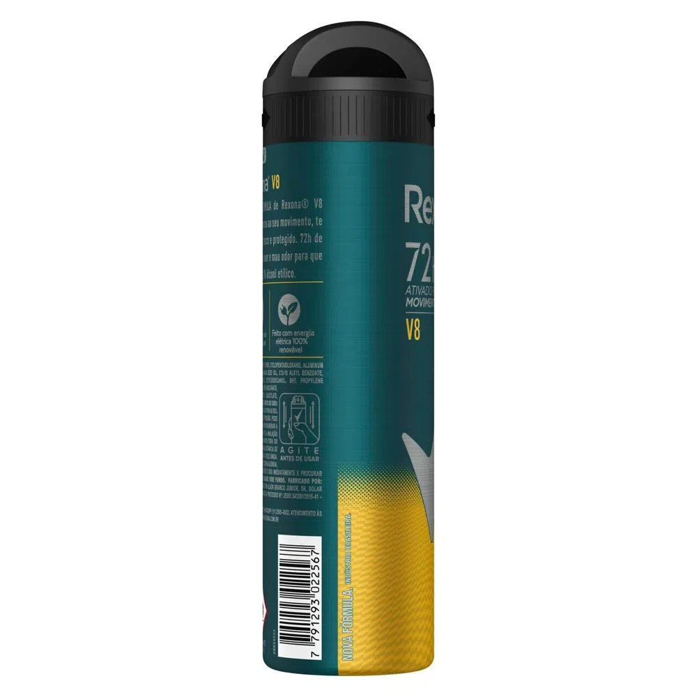 Desodorante Aerosol V8 Rexona Men 150ml - Shopmano