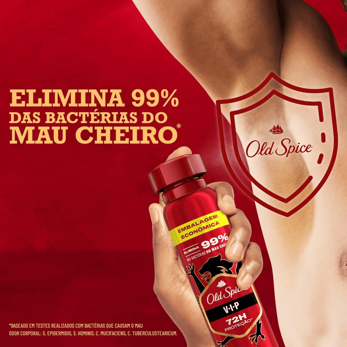 Desodorante Antitranspirante Spray Old Spice Vip 72h 200ml - Shopmano