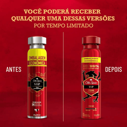 Desodorante Antitranspirante Spray Old Spice Vip 72h 200ml - Shopmano