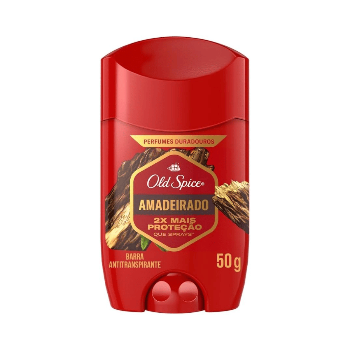 Desodorante em Barra Old Spice Amadeirado 50g - Shopmano