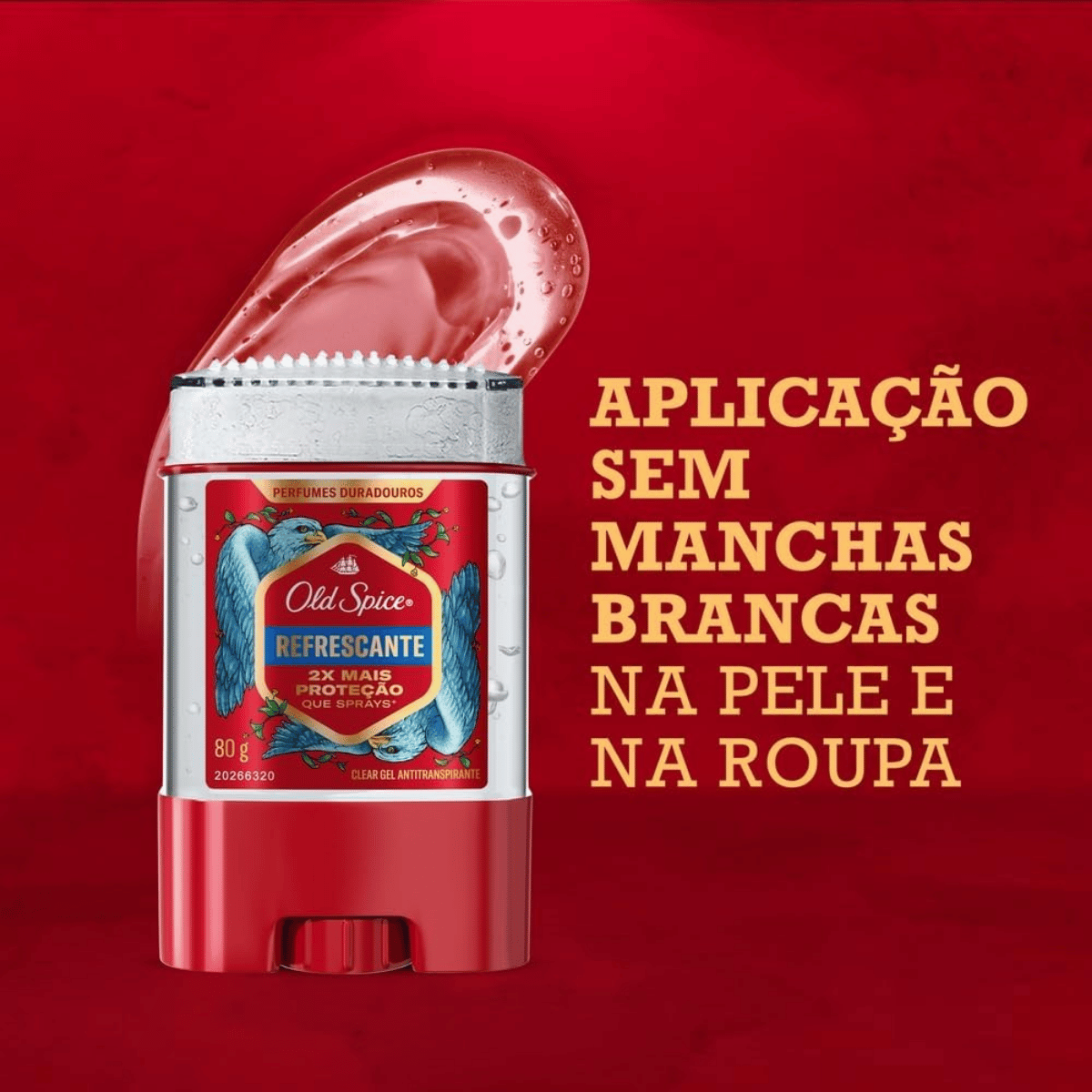 Desodorante Gel Old Spice Refrescante Masculino 80g - Shopmano