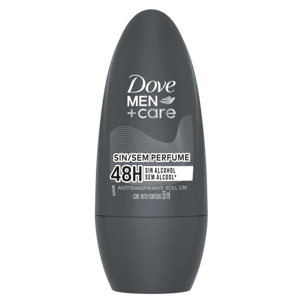 Desodorante Roll-On Sem Perfume 48h Dove Men Care 50ml - Shopmano