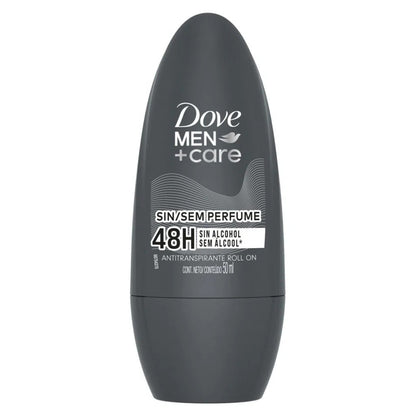 Desodorante Roll-On Sem Perfume 48h Dove Men Care 50ml - Shopmano