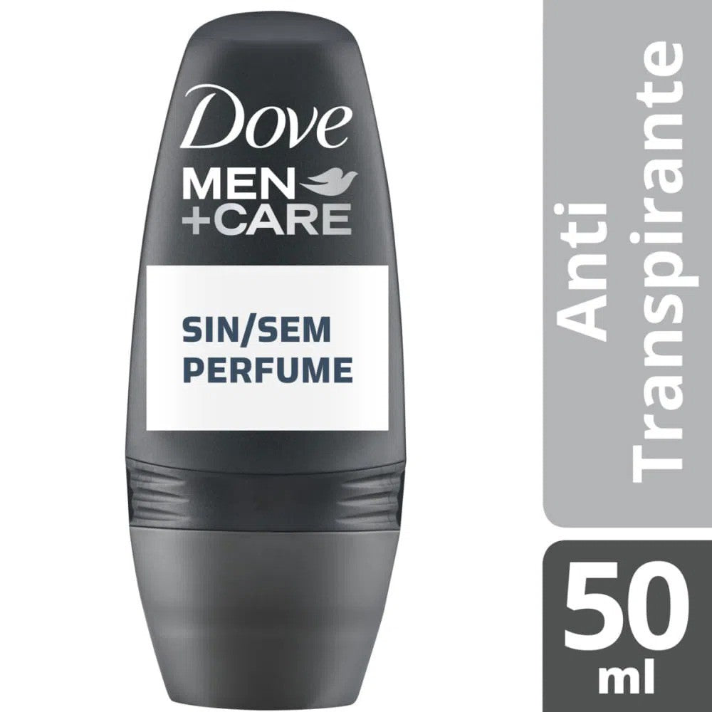 Desodorante Roll-On Sem Perfume 48h Dove Men Care 50ml - Shopmano