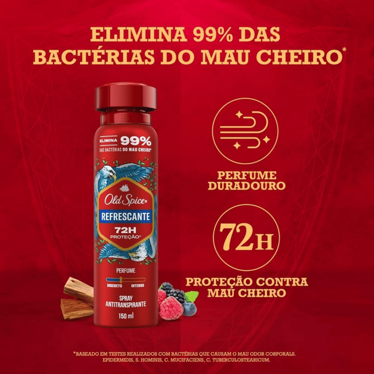 Desodorante Spray Old Spice Refrescante Masculino 72h 150ml - Shopmano