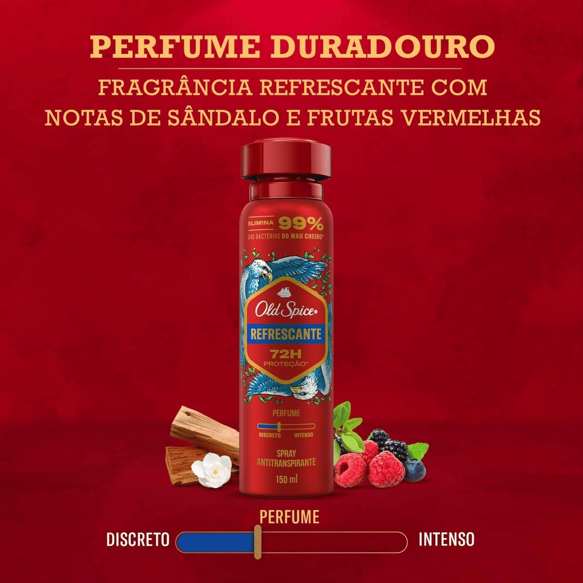 Desodorante Spray Old Spice Refrescante Masculino 72h 150ml - Shopmano