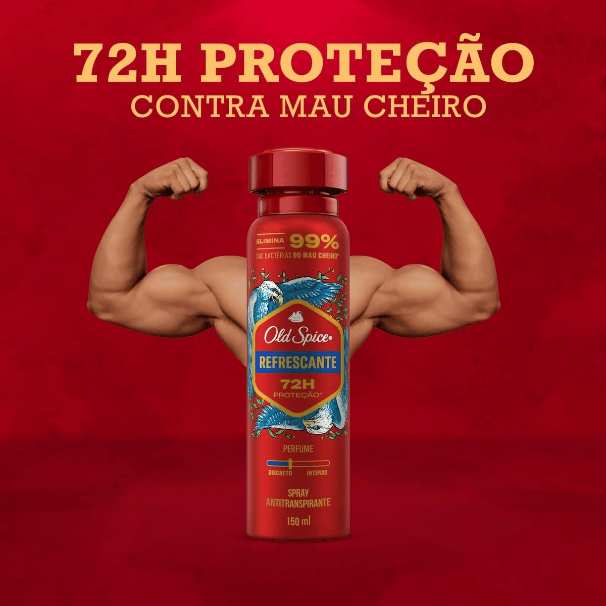 Desodorante Spray Old Spice Refrescante Masculino 72h 150ml - Shopmano