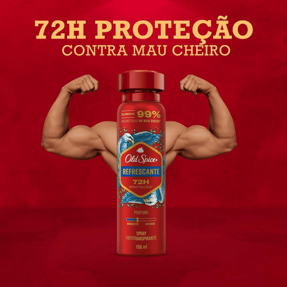 Desodorante Spray Old Spice Refrescante Masculino 72h 150ml - Shopmano