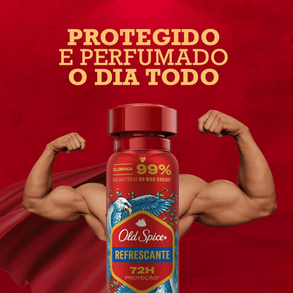 Desodorante Spray Old Spice Refrescante Masculino 72h 150ml - Shopmano