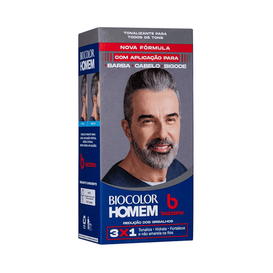 Tonalizante Redutor de Grisalhos Cabelo e Barba Biocolor Bozzano