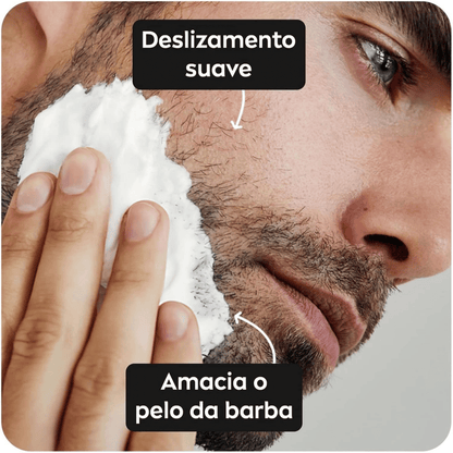 Espuma de Barbear Carvão Ativado Nivea Men Deep Suave 200ml - Shopmano