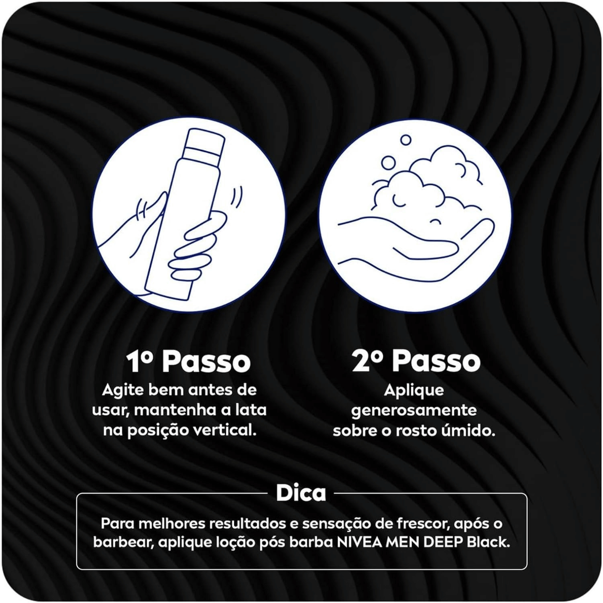 Espuma de Barbear Carvão Ativado Nivea Men Deep Suave 200ml - Shopmano