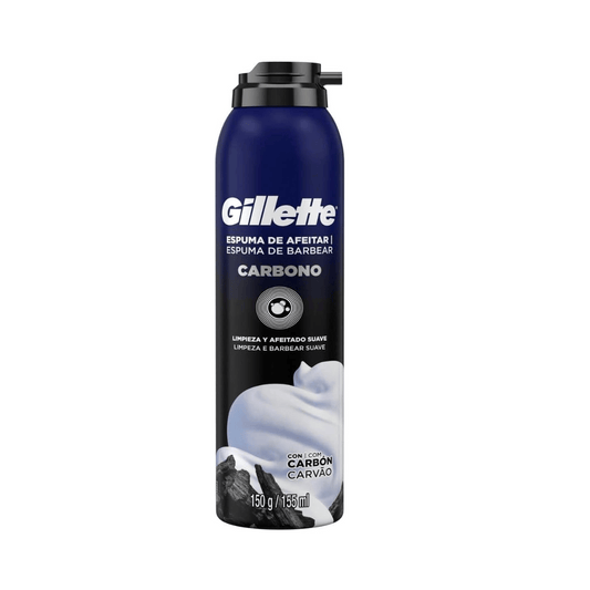 Espuma de Barbear Gillette Carbono 150g - Shopmano