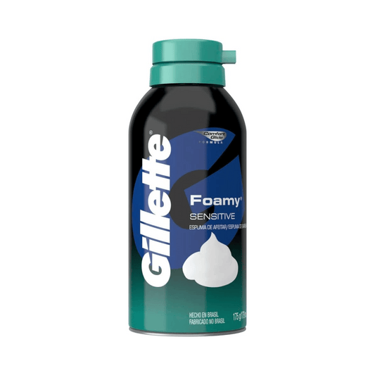 Espuma de Barbear Gillette Foamy Sensitive 175g - Shopmano