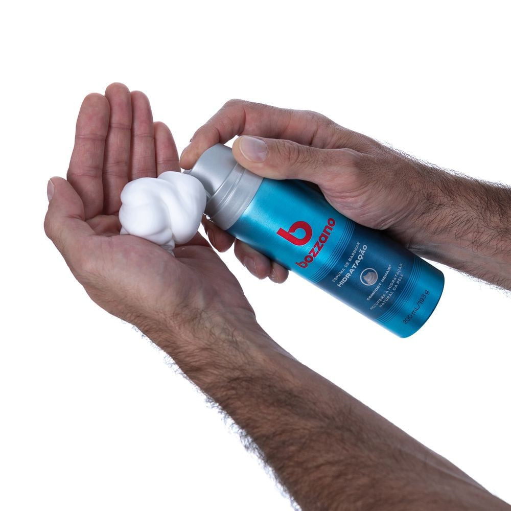 Espuma de Barbear Hidratação Bozzano 193g - Shopmano