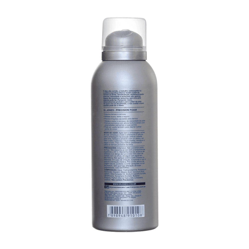 Espuma de Barbear Hidratante Precision Foam Dr. Jones 160ml - Shopmano
