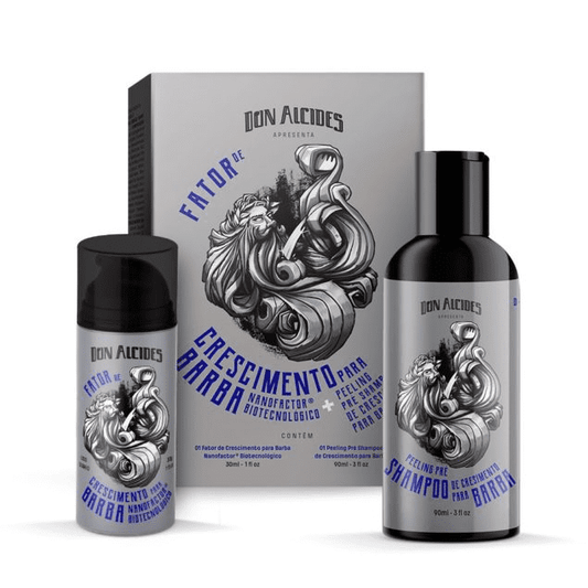 Kit Fator de Crescimento para Barba e Peeling Don Alcides