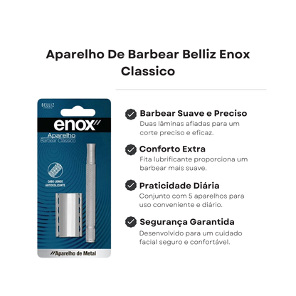 Aparelho De Barbear Belliz Enox Clássico