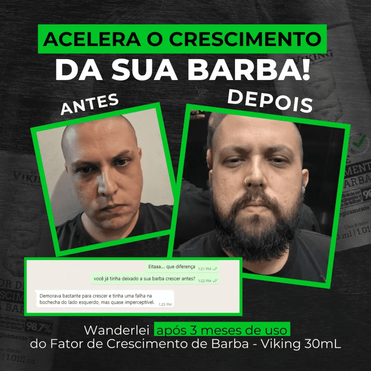 Fator de Crescimento para Barba Viking 30ml - Shopmano
