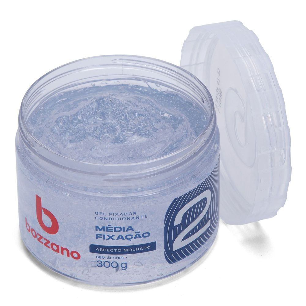 Gel Condicionador Efeito Molhado Média Fixação Bozzano 300g - Shopmano
