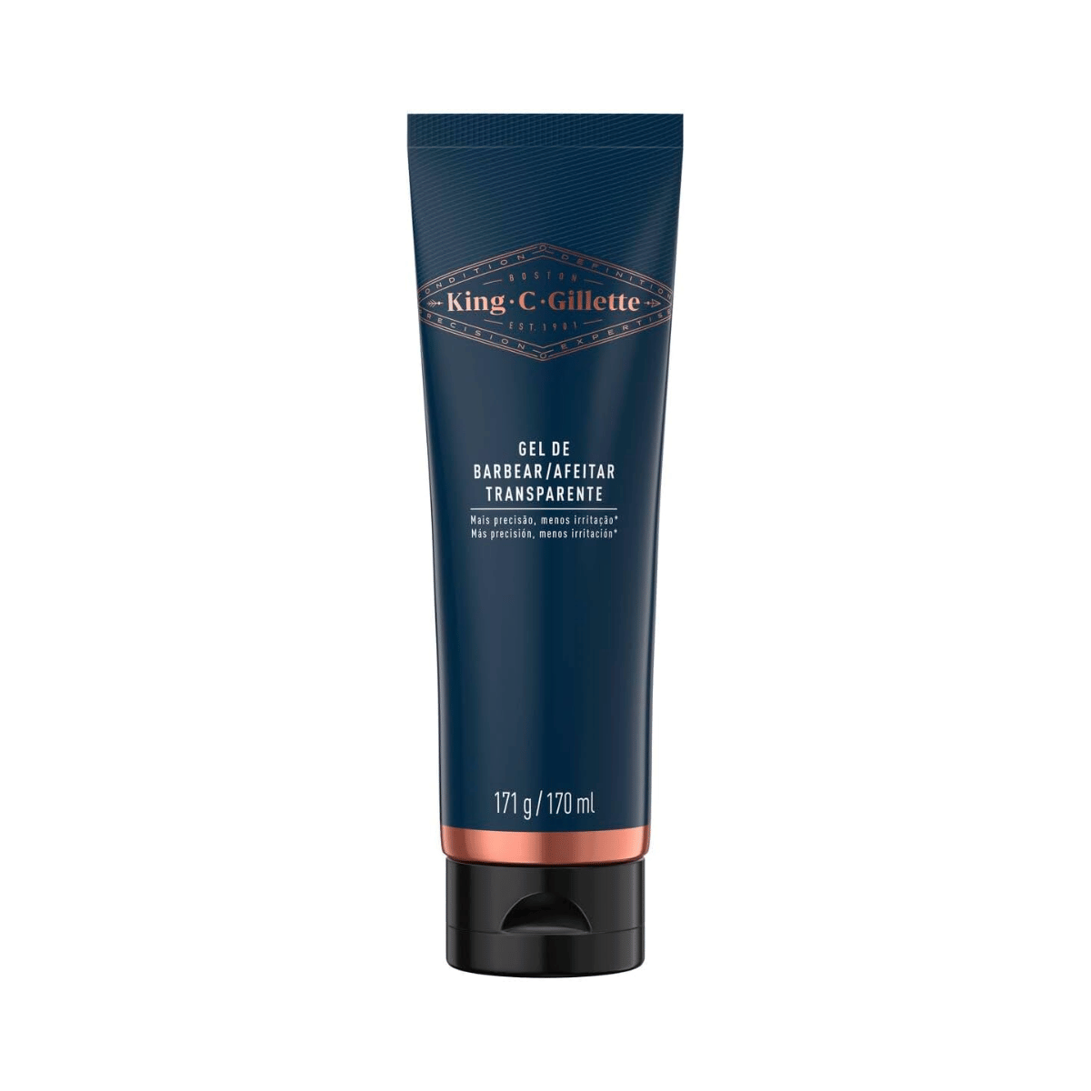 Gel de Barbear Transparente King C. Gillette 170ml - Shopmano