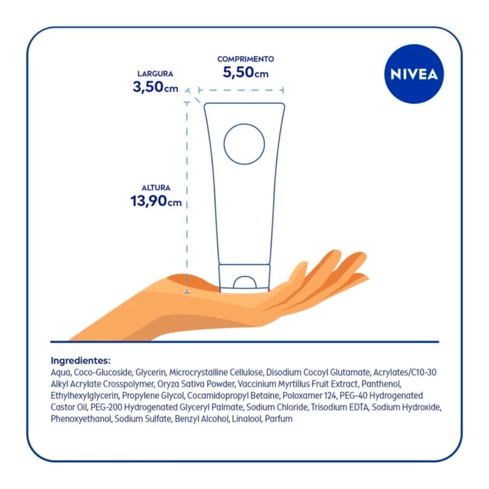 Gel Esfoliante Facial Nivea Refrescante 75g - Shopmano