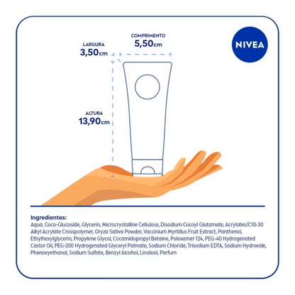 Gel Esfoliante Facial Nivea Refrescante 75g - Shopmano