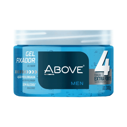 Gel Fixador Above Ação Prolongada Azul Extra Forte 4 300g - Shopmano