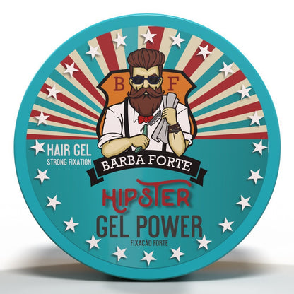 Gel Power Hipster Barba Forte 200g - Shopmano
