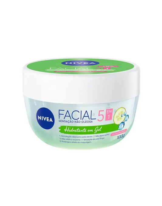 Hidratante Facial em Gel com Ácido Hialurônico Nivea 100ml - Shopmano