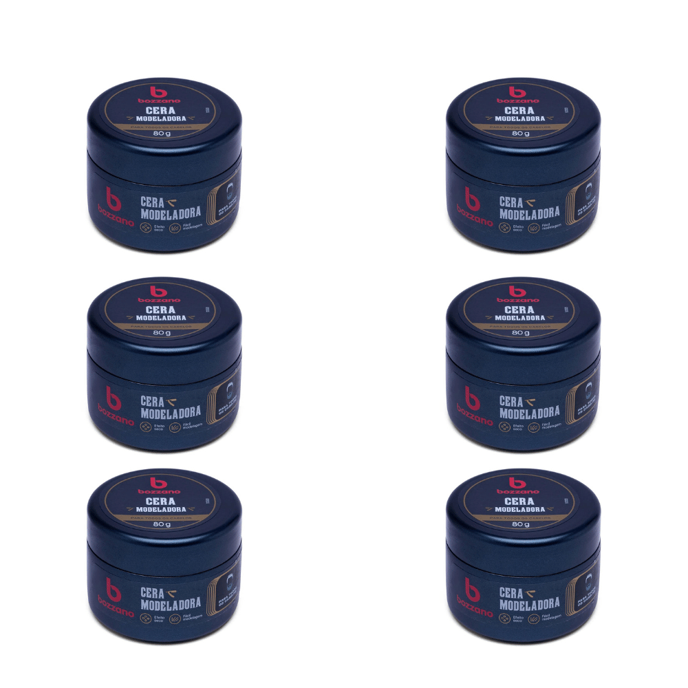 Kit 6 Ceras Modeladora Bozzano Efeito Seco - Shopmano