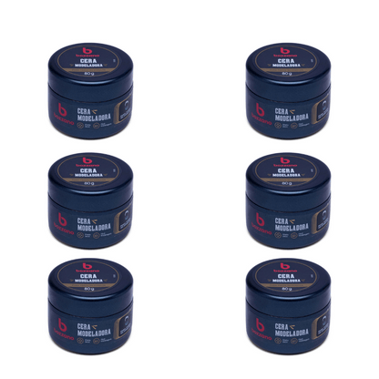 Kit 6 Ceras Modeladora Bozzano Efeito Seco - Shopmano