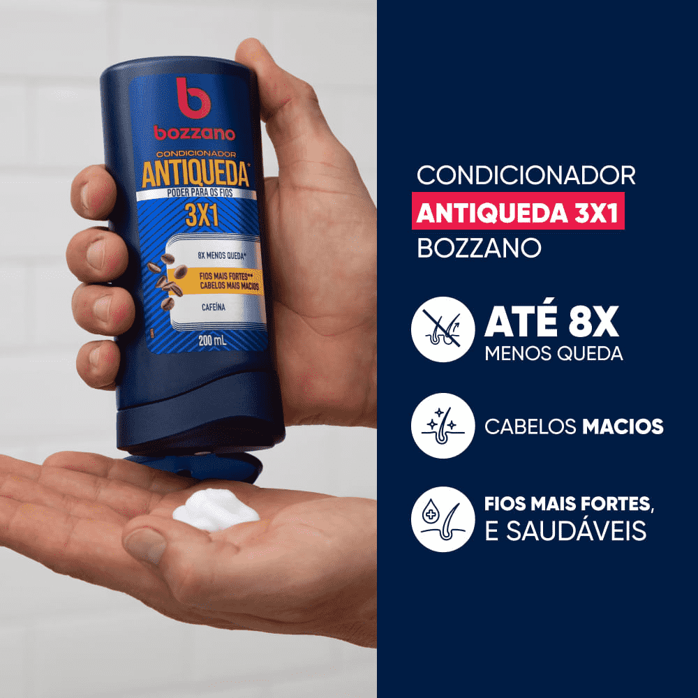 Kit Antiqueda Bozzano Shampoo e Condicionador 200ml - Shopmano