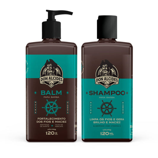 Kit Balm e Shampoo Para Barba Calico Jack Don Alcides - Shopmano