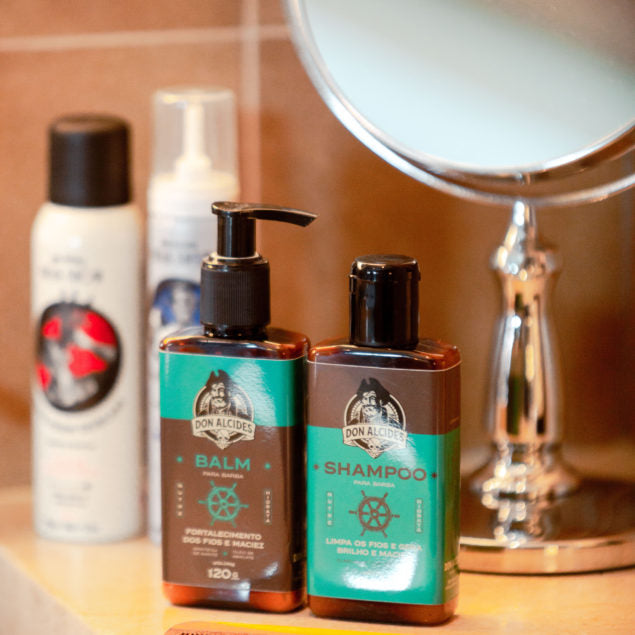 Kit Balm e Shampoo Para Barba Calico Jack Don Alcides - Shopmano