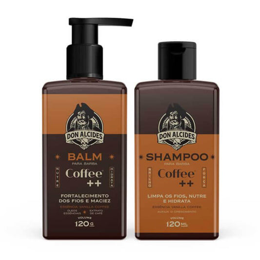 Kit Balm e Shampoo Para Barba Coffee ++ Don Alcides - Shopmano