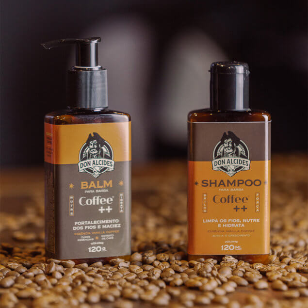 Kit Balm e Shampoo Para Barba Coffee ++ Don Alcides - Shopmano