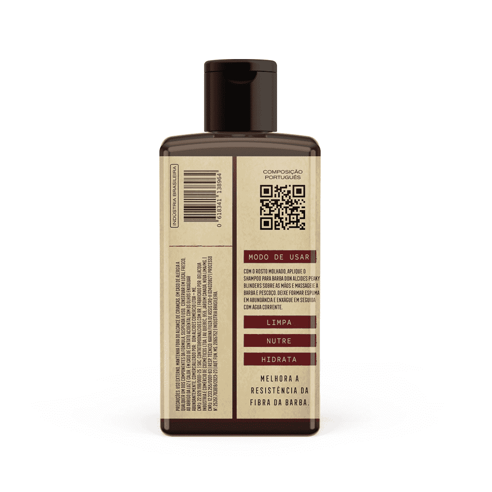 Kit Balm e Shampoo para Barba Peaky Blinders Don Alcides - Shopmano