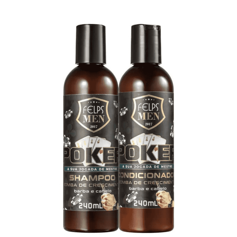 Kit Bomba de Crescimento Duo Felps Men Poker - Shopmano