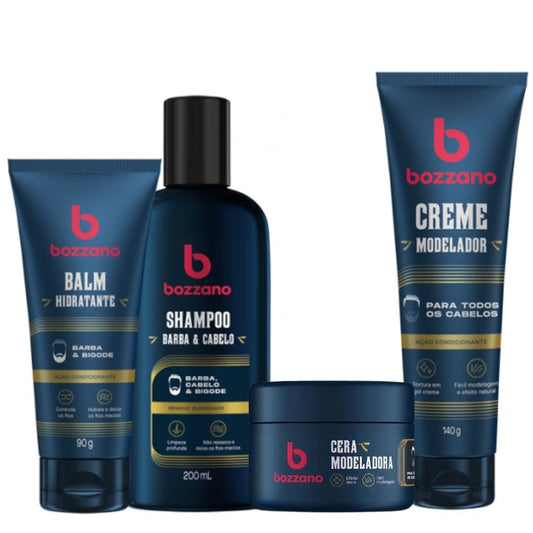 Kit Bozzano Cera Shampoo Balm E Creme De Cabelo - Shopmano